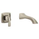Single Handle Wall Mount Tub Filler in Brushed Nickel