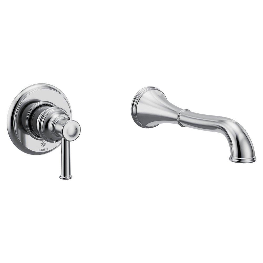 CHROME ONE-HANDLE NON DIVERTER TUB FILLER 