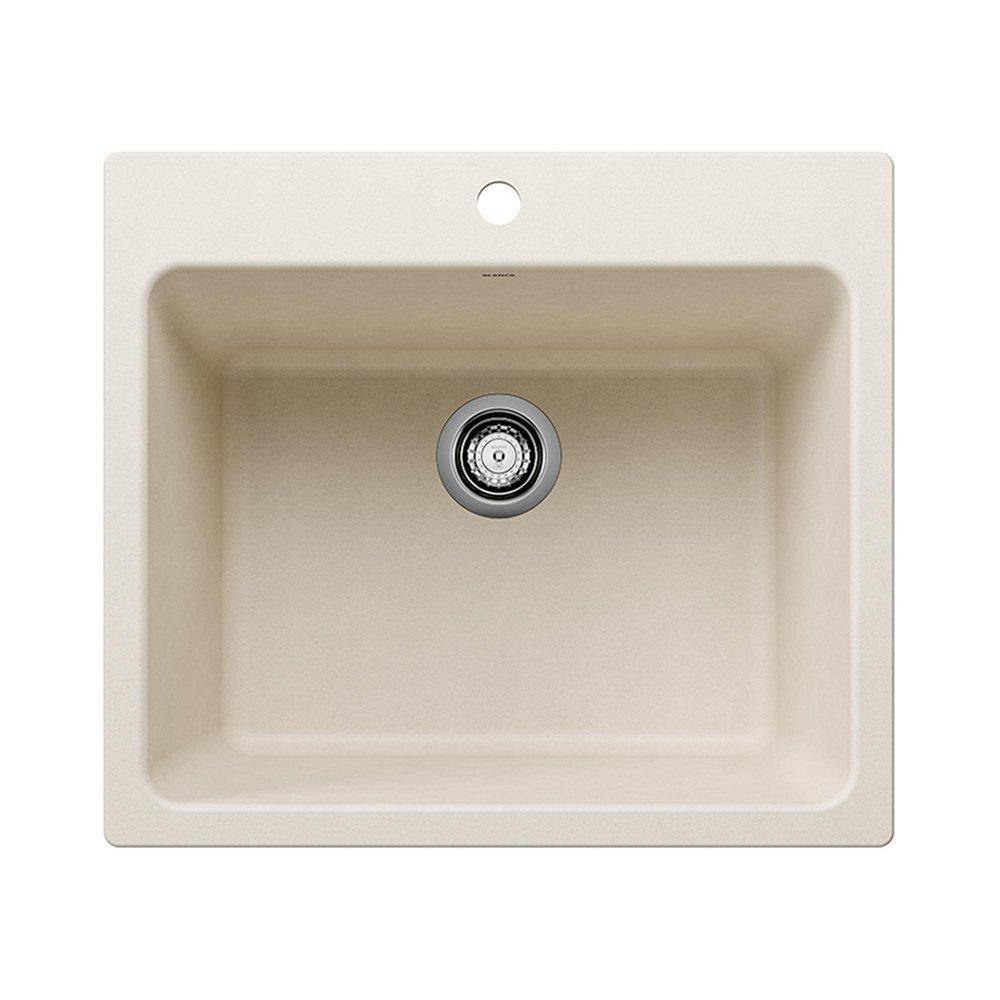 LIVEN DUAL MOUNT LAUNDRY SINK - SOFT WHITE 