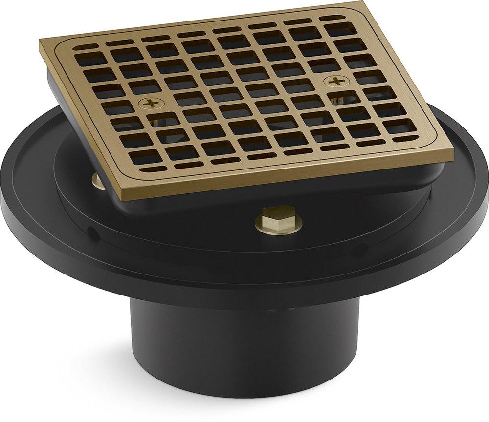 SQUARE DESIGN TILE-IN SHOWER DRAIN 