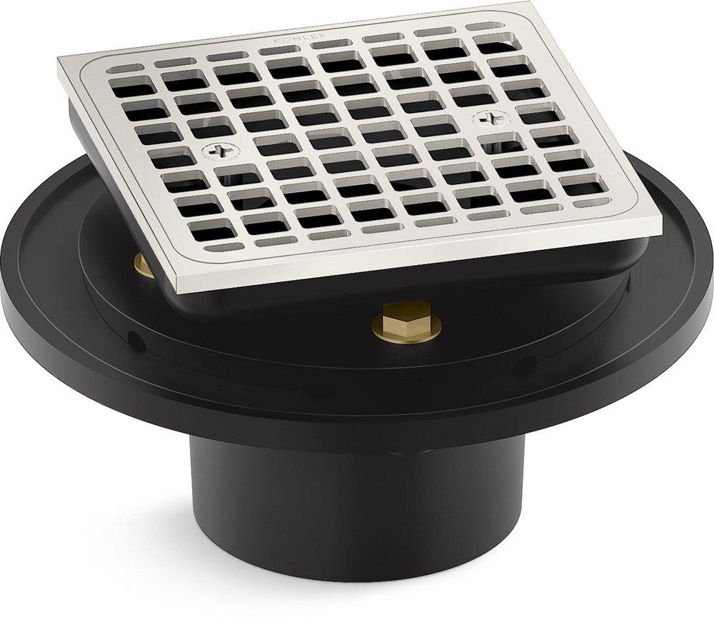 SQUARE DESIGN TILE-IN SHOWER DRAIN 