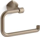 KOHLER Vibrant Brushed Bronze Bar Open Towel Ring 