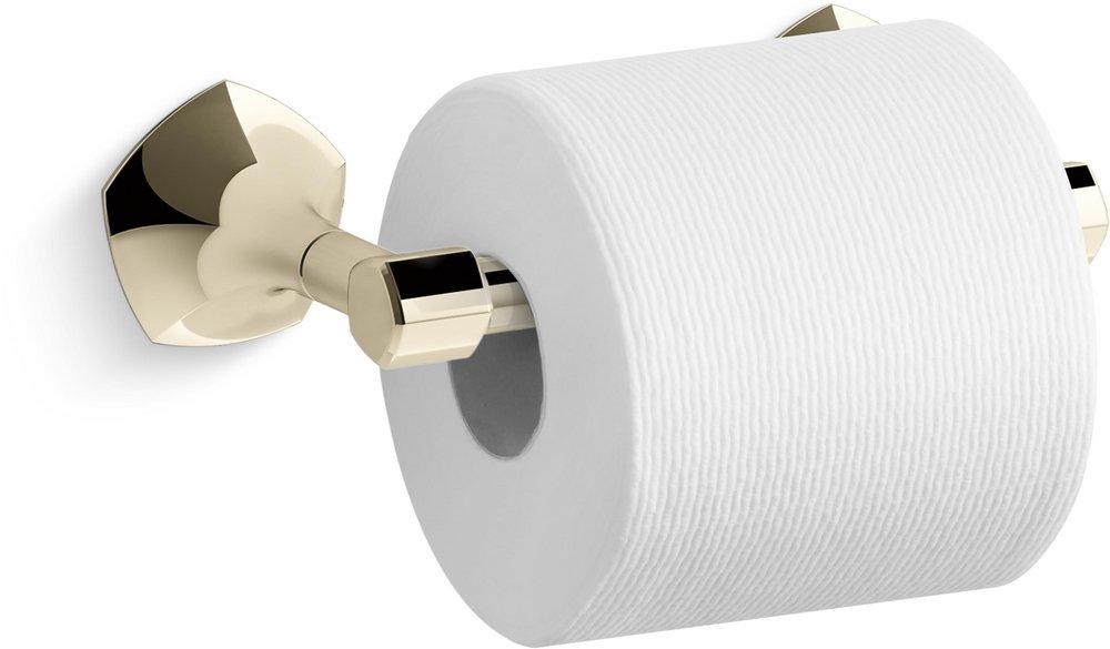 KOHLER Vibrant&reg; French Gold Wall Mount Toilet Tissue Holder 