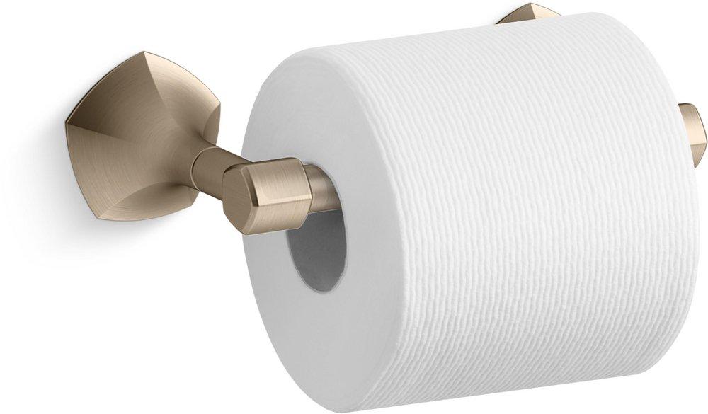 KOHLER Vibrant&reg; Brushed Bronze Wall Mount Toilet Tissue Holder 