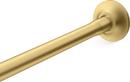 76 in. Wall Mount Curved Shower Rod in Vibrant® Brushed Moderne Brass