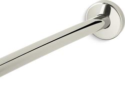 76 in. Wall Mount Curved Shower Rod in Vibrant&reg; Polished Nickel