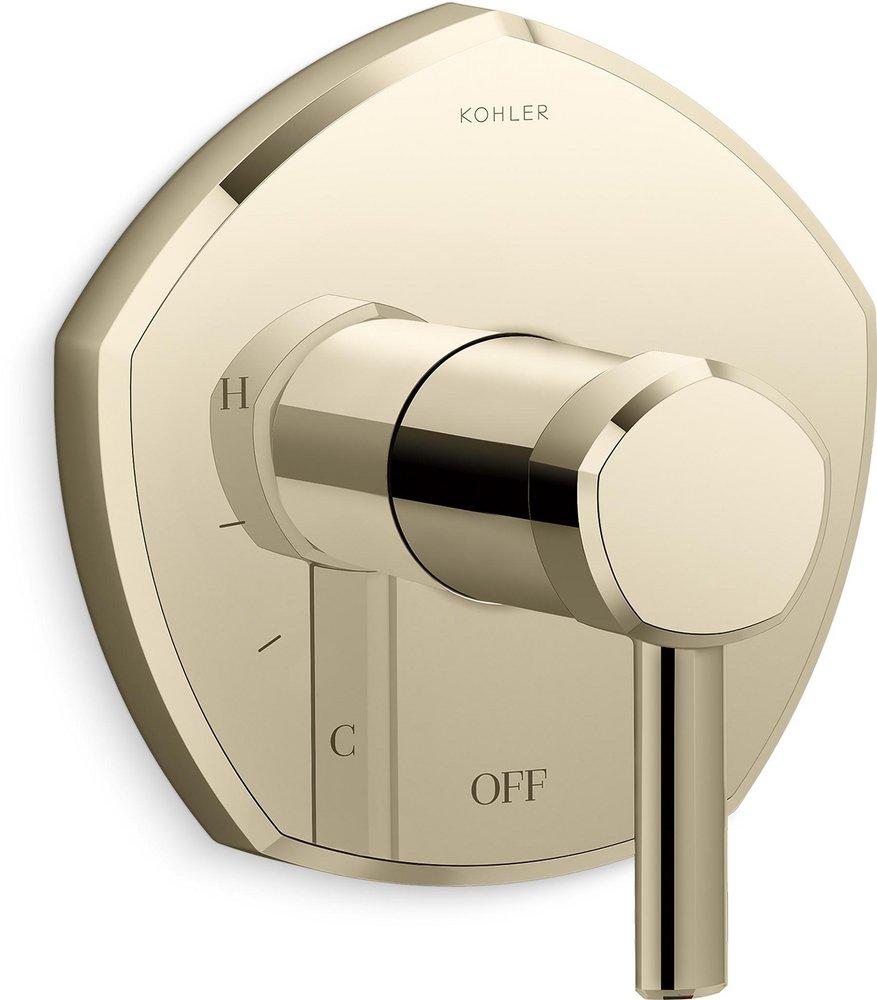 KOHLER Vibrant® French Gold Single Handle Pressure Balancing Valve Trim 
