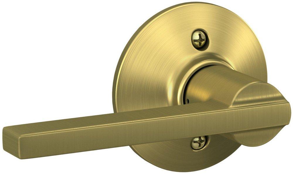 One Sided Dummy Door Lever in Satin Brass 