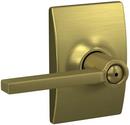 LATITUDE PRIVACY DOOR LEVER SET WITH DECORATIVE CENTURY TRIM 