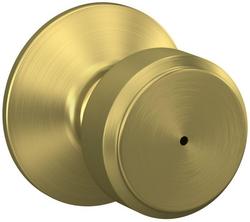 Privacy Door Knob Set in Satin Brass