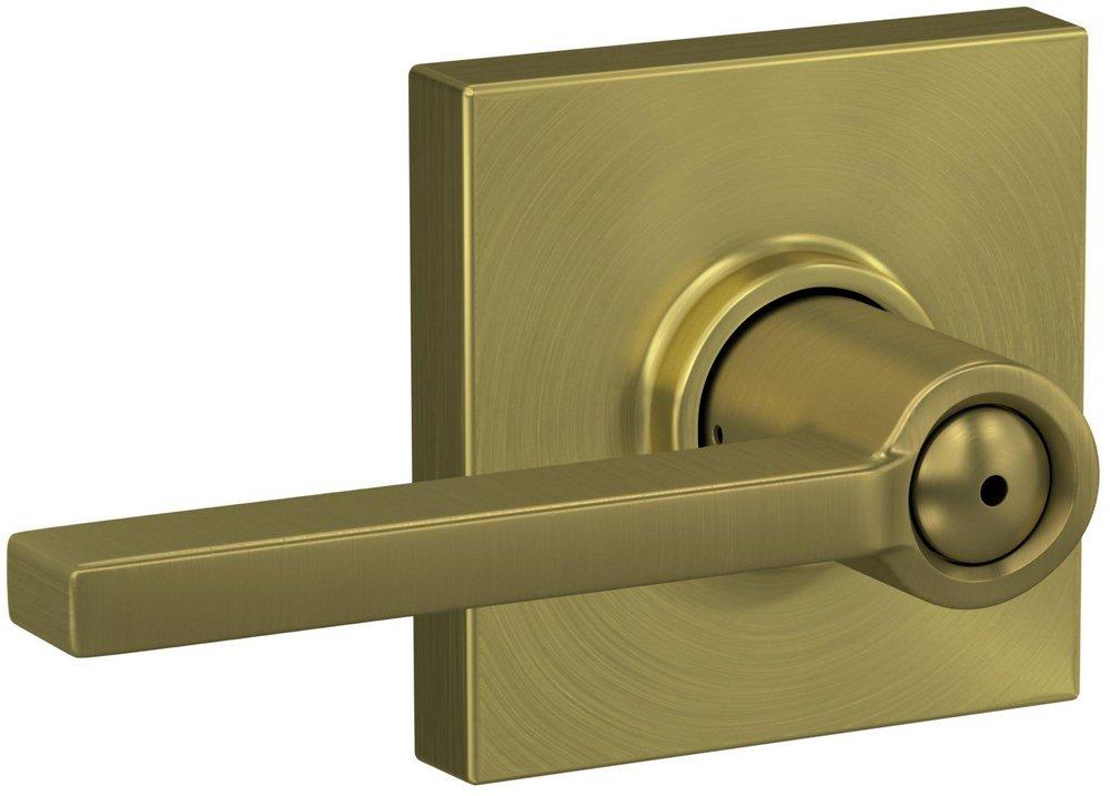 LATITUDE PRIVACY DOOR LEVER SET WITH COLLINS TRIM 