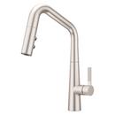 ASARI 1-HANDLE PULL-DOWN KITCHEN FAUCET IN SPOT DEFENSE BRUSHED NICKEL 