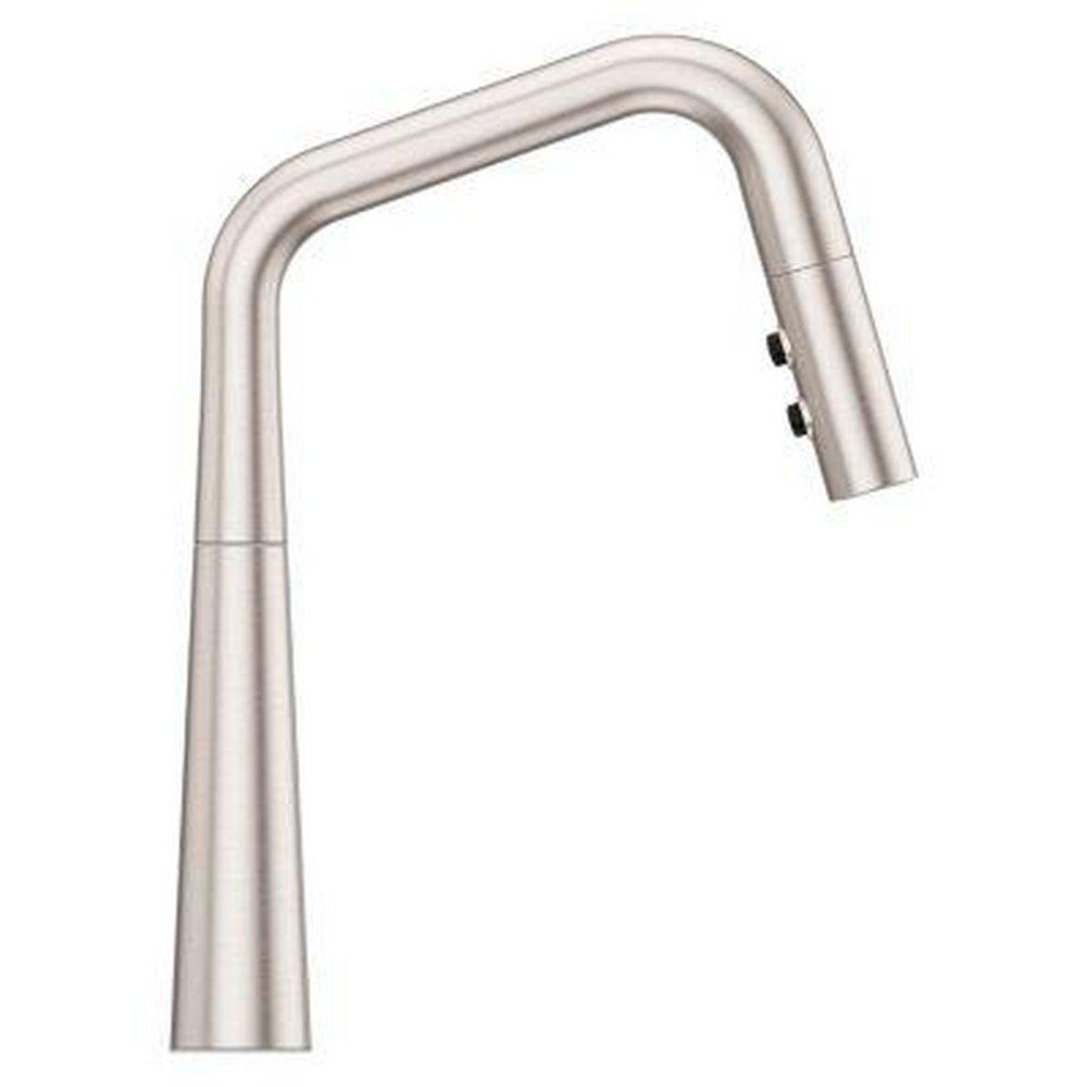 ASARI 1-HANDLE PULL-DOWN KITCHEN FAUCET IN SPOT DEFENSE BRUSHED NICKEL 