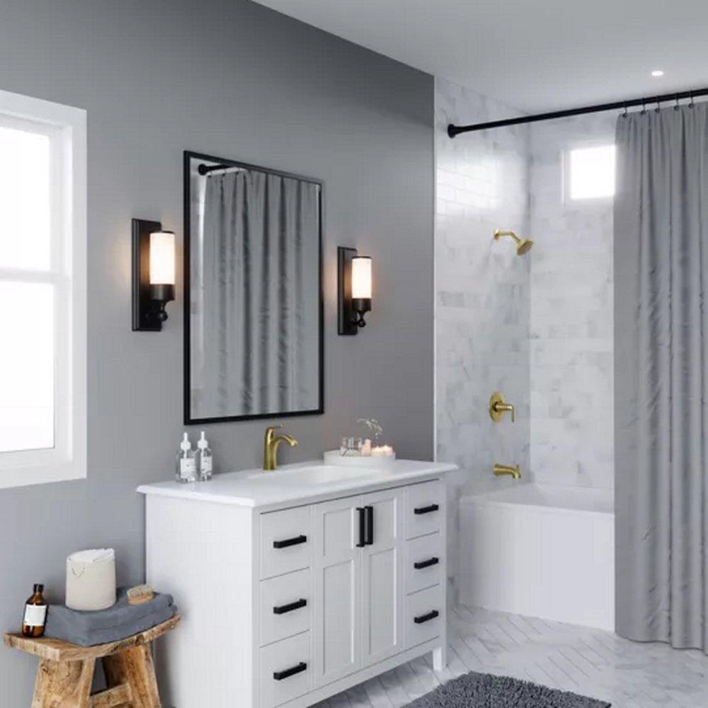 WILLA SINGLE CONTROL 4 CENTERSET BATHROOM FAUCET IN BRUSHED GOLD 