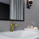 Single Handle Centerset Bathroom Sink Faucet in Brushed Gold 