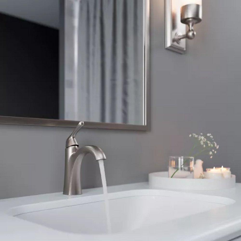 Pfister Spot Defense Brushed Nickel Single Handle Centerset Bathroom Sink Faucet 
