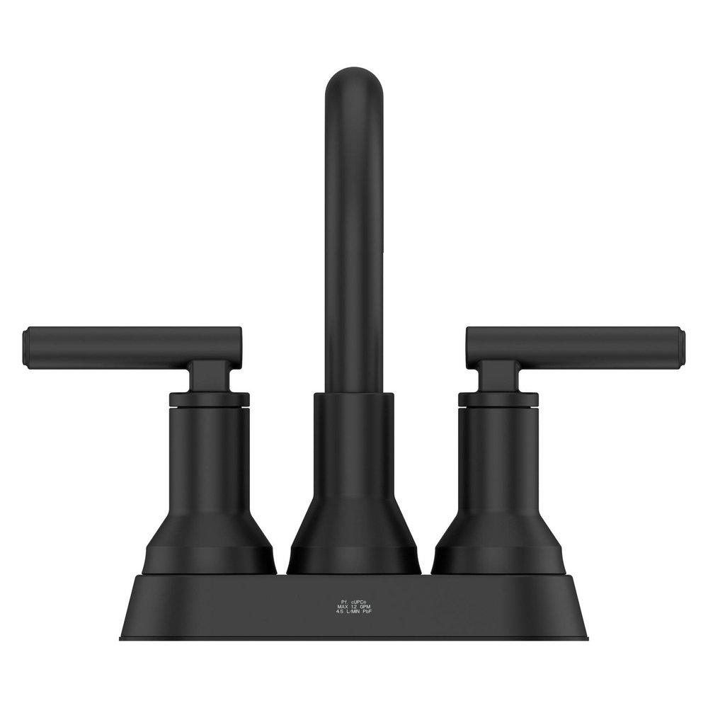 Pfister Matte Black Two Handle Centerset Bathroom Sink Faucet 