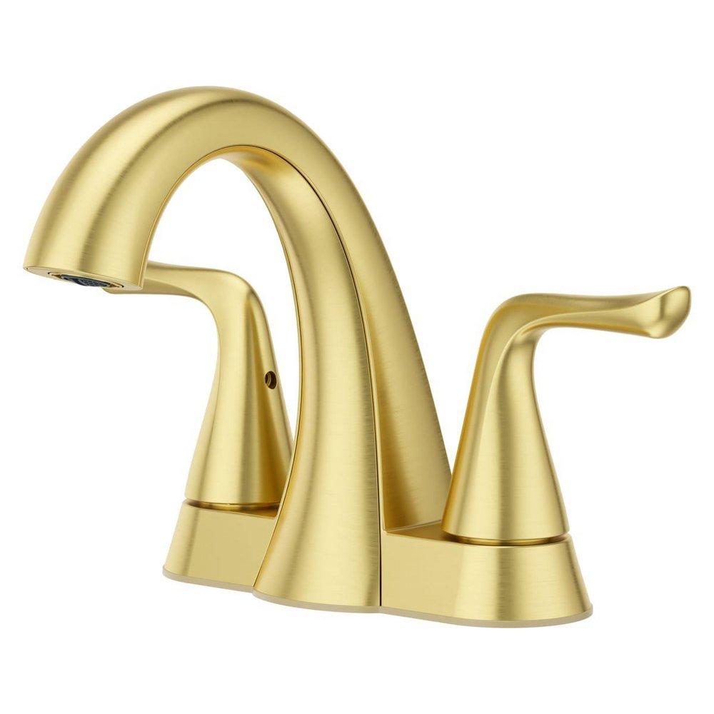 WILLA 2-HANDLE 4 CENTERSET BATHROOM FAUCET IN BRUSHED GOLD 