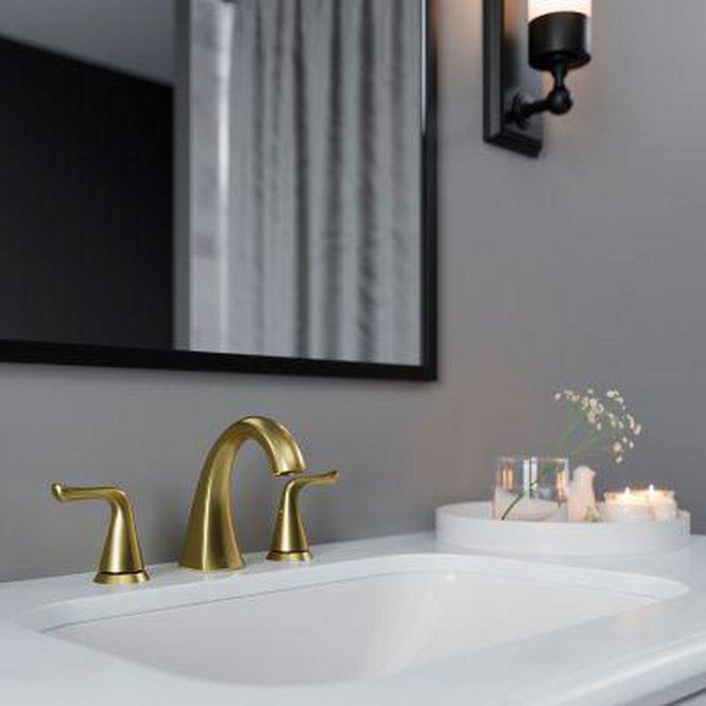 WILLA 2-HANDLE 8 WIDESPREAD BATHROOM FAUCET IN BRUSHED GOLD 