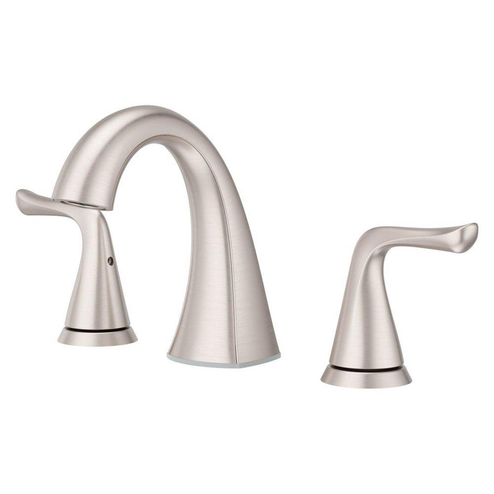 WILLA 2-HANDLE 8 WIDESPREAD BATHROOM FAUCET IN SPOT DEFENSE BRUSHED NICKEL 