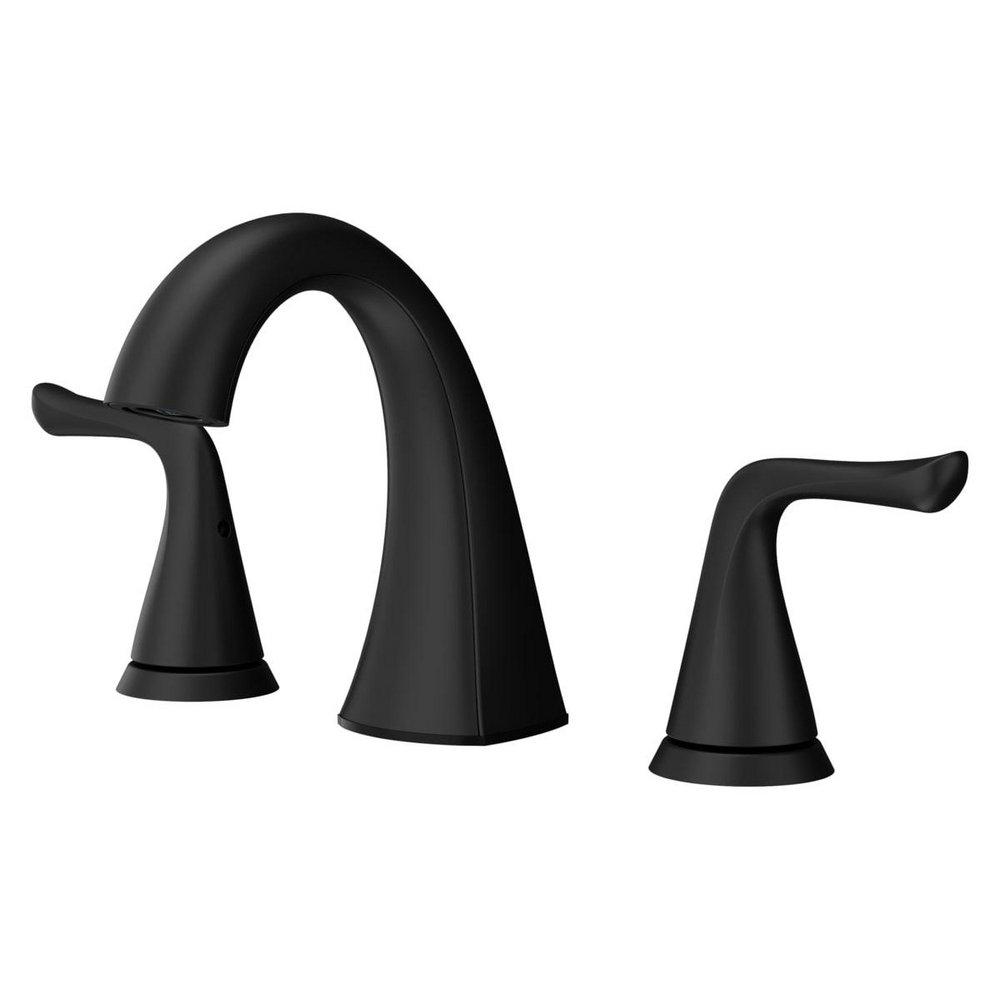 WILLA 2-HANDLE 8 WIDESPREAD BATHROOM FAUCET IN SPOT DEFENSE MATTE BLACK 