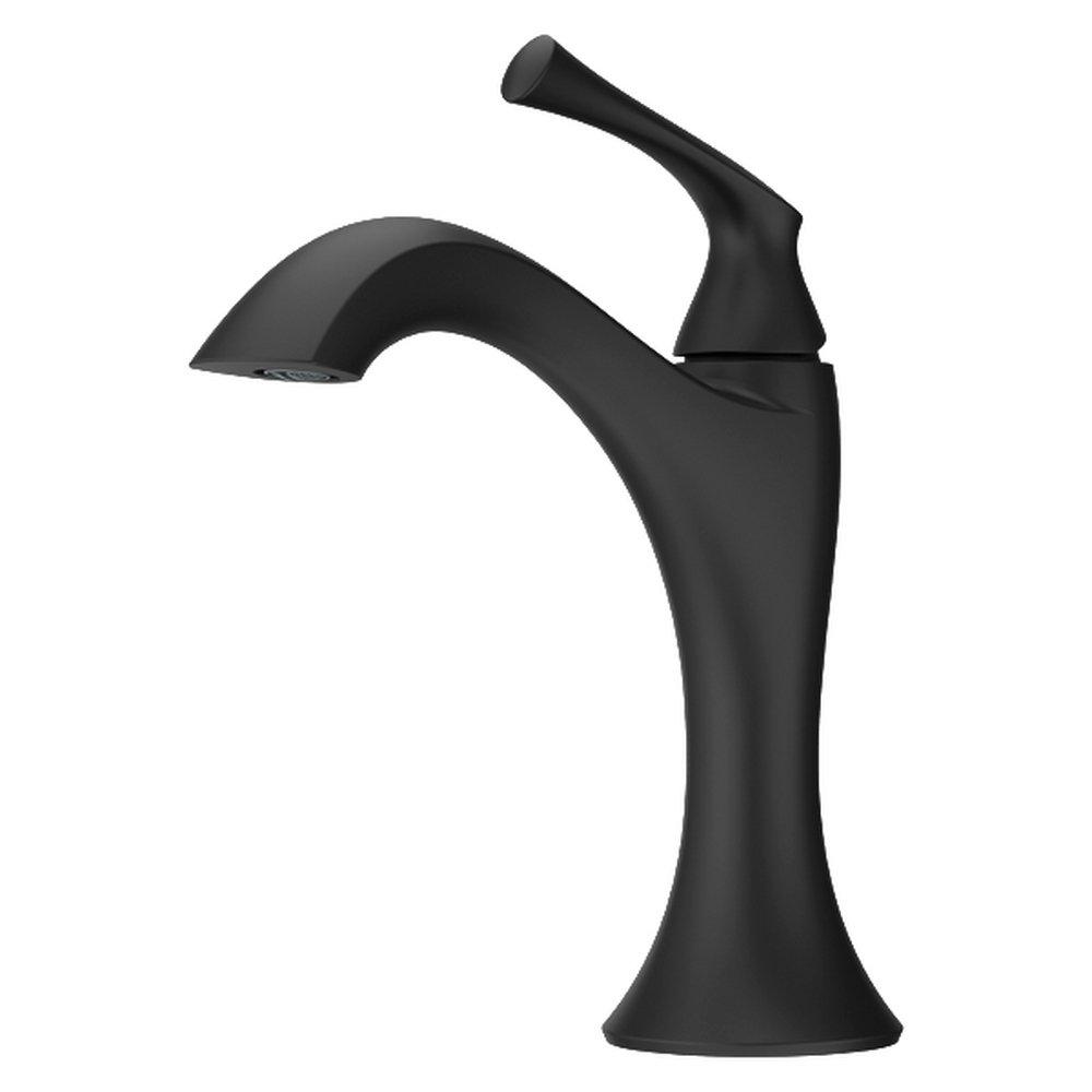 Pfister Matte Black Single Handle Monoblock Bathroom Sink Faucet 