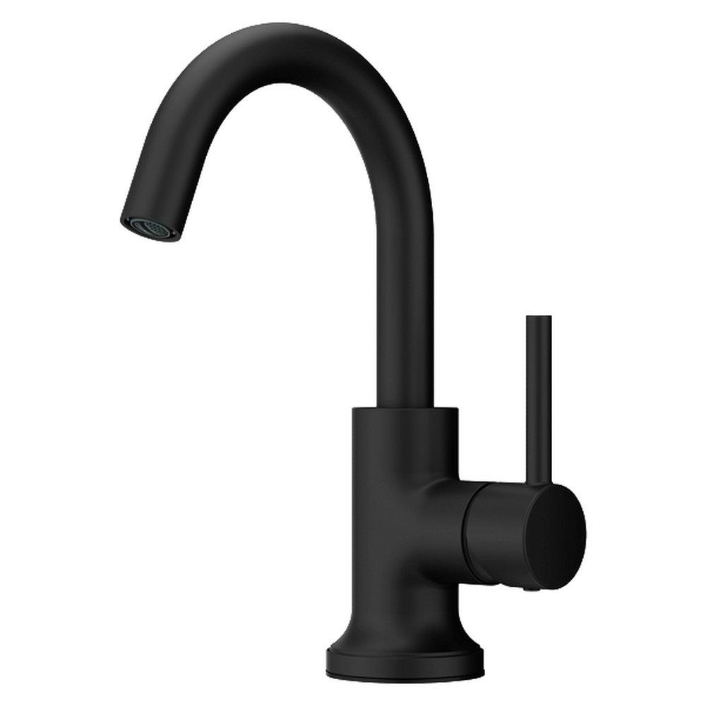 Pfister Matte Black Single Handle Monoblock Bathroom Sink Faucet 