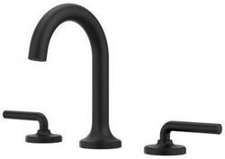 Two Handle Widespread Bathroom Sink Faucet in Matte Black
