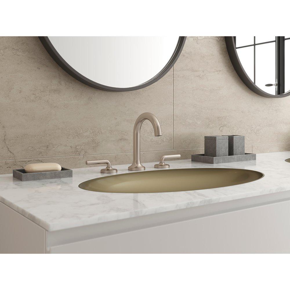 CCY LF 1.2 GPM TENET 2-HANDLE 8 WIDESPREAD BATHROOM FAUCET IN BRUSHED NICKEL 