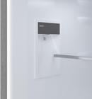 24 FREE-STANDING COUNTER DEPTH TWO DOOR BOTTOM FREEZER REFRIGERATOR WITH ICE MAKER AND INTERNAL WATER DISPENSER 