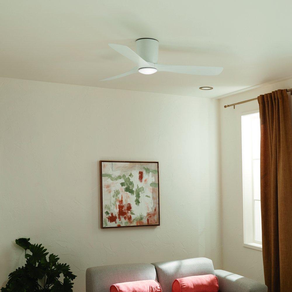 Kichler Lighting Matte White 54 in. 3-Blade Indoor Ceiling Fan 