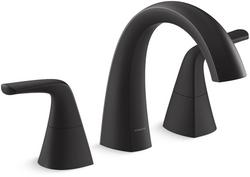 Two Handle Roman Tub Faucet in Matte Black (Trim Only)