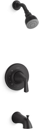 Sterling Matte Black One Handle Single Function Bathtub & Shower Faucet (Trim Only) 