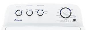Amana White 27-1/2 x 44 x 27 in. 20A 3.80 cu. ft. Top Load Washer 