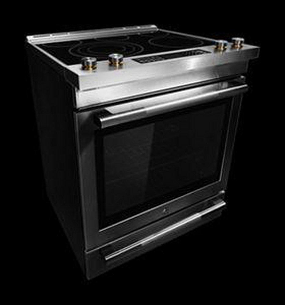 JennAir Stainless Steel 29-7/8 in. 7.1 cu. ft. Smoothtop Electric Slide-In Range 