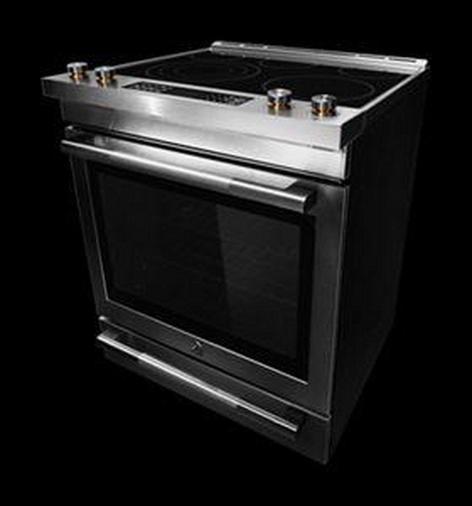 JennAir Stainless Steel 29-7/8 in. 7.1 cu. ft. Smoothtop Electric Slide-In Range 