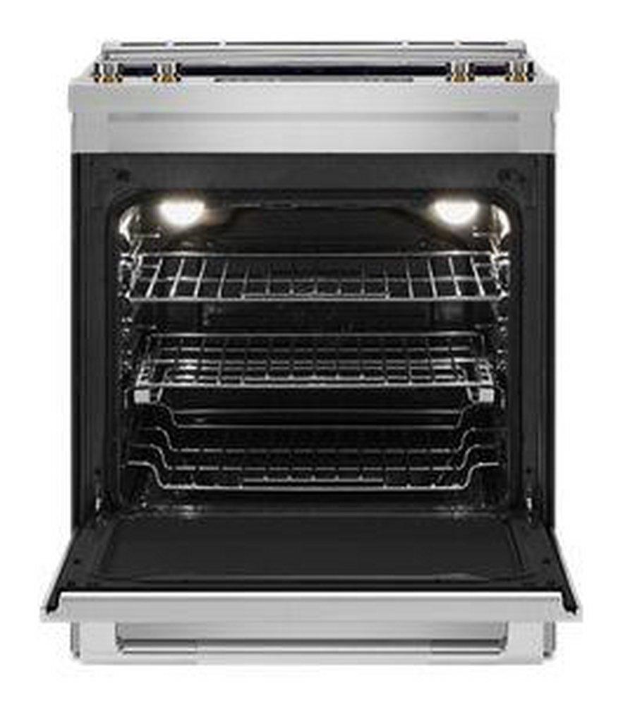 JennAir Stainless Steel 29-7/8 in. 7.1 cu. ft. Smoothtop Electric Slide-In Range 