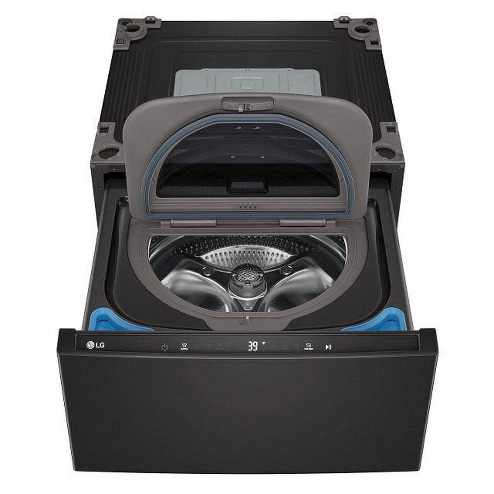 1 CU.FT. PEDESTAL WASHER 27 WIDTH - SLIM DD MOTOR - BLACK STEEL 