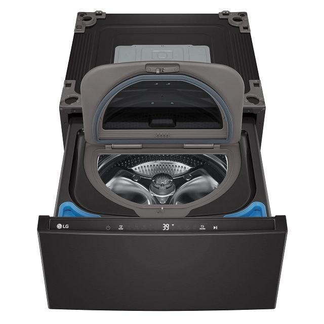 LG Black Steel 27 x 14-1/8 x 30-3/4 in. 5A 1.0 cu. ft. Electric Front Load Washer 