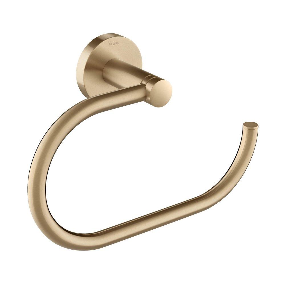 ELIE BATHROOM TOWEL RING BRUSHED 