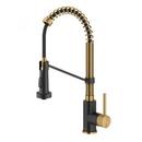 Kraus USA Brushed Brass Single Handle Lever Deck Mount Faucet 
