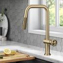 Kraus Brushed Gold Single Handle Pull Down Kitchen Faucet 