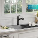 Kraus Matte Black Single Handle Pull Out Kitchen Faucet 