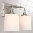 Capital Lighting Brushed Nickel 100W 2-Light Medium E-26 Vanity Fixture 