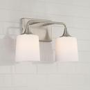 Capital Lighting Brushed Nickel 100W 2-Light Medium E-26 Vanity Fixture 