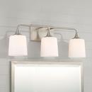 Capital Lighting Brushed Nickel 100W 3-Light Medium E-26 Vanity Fixture 