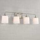 Capital Lighting Brushed Nickel 100W 4-Light Medium E-26 Vanity Fixture 