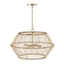 Capital Lighting Matte Brass 60W 4-Light Candelabra E-12 Incandescent Pendant 