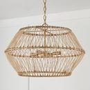 Capital Lighting Matte Brass 60W 4-Light Candelabra E-12 Incandescent Pendant 