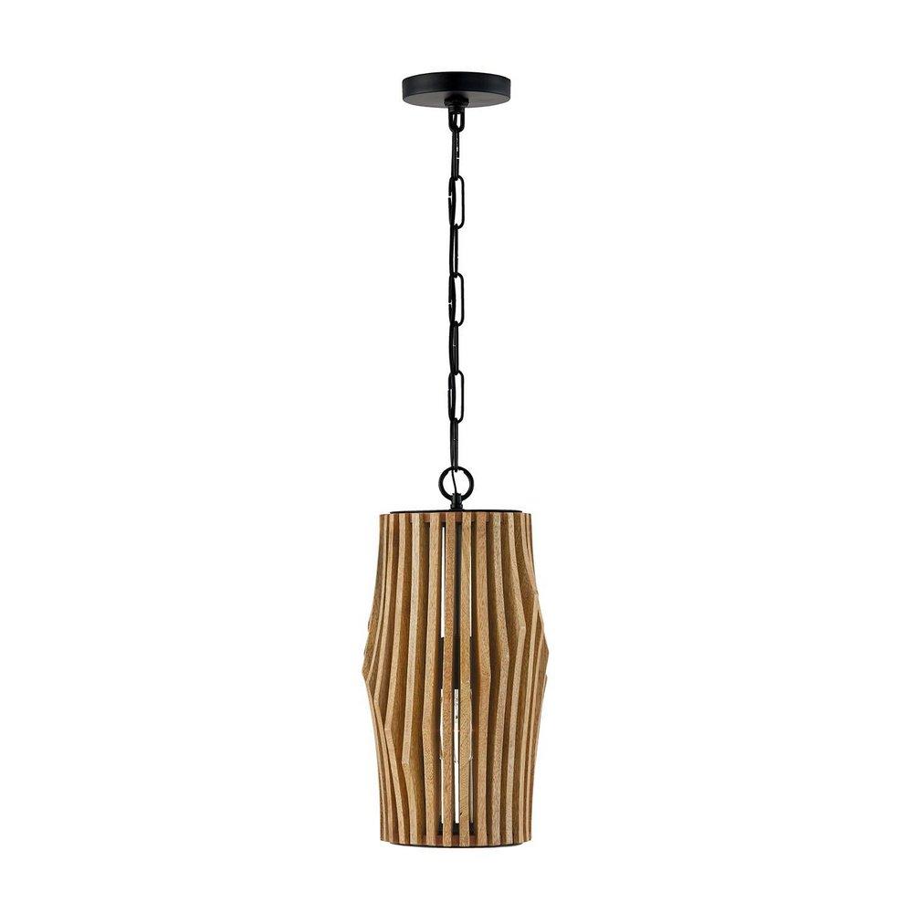 Capital Lighting Light Wood 100W 1-Light Medium E-26 Incandescent Pendant 